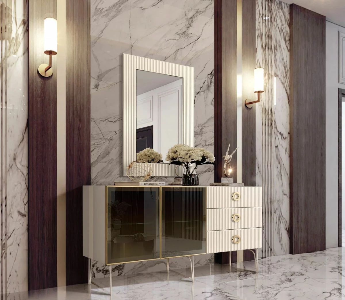 Мебель Bogemia Woodline Fa (Слоновая кость)